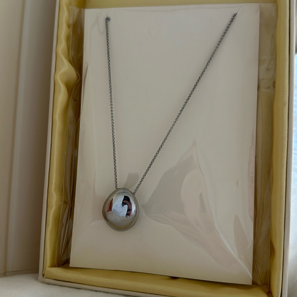 Bagatiba Silver Orb Necklace